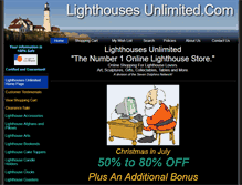 Tablet Screenshot of lighthouses-unlimited.com